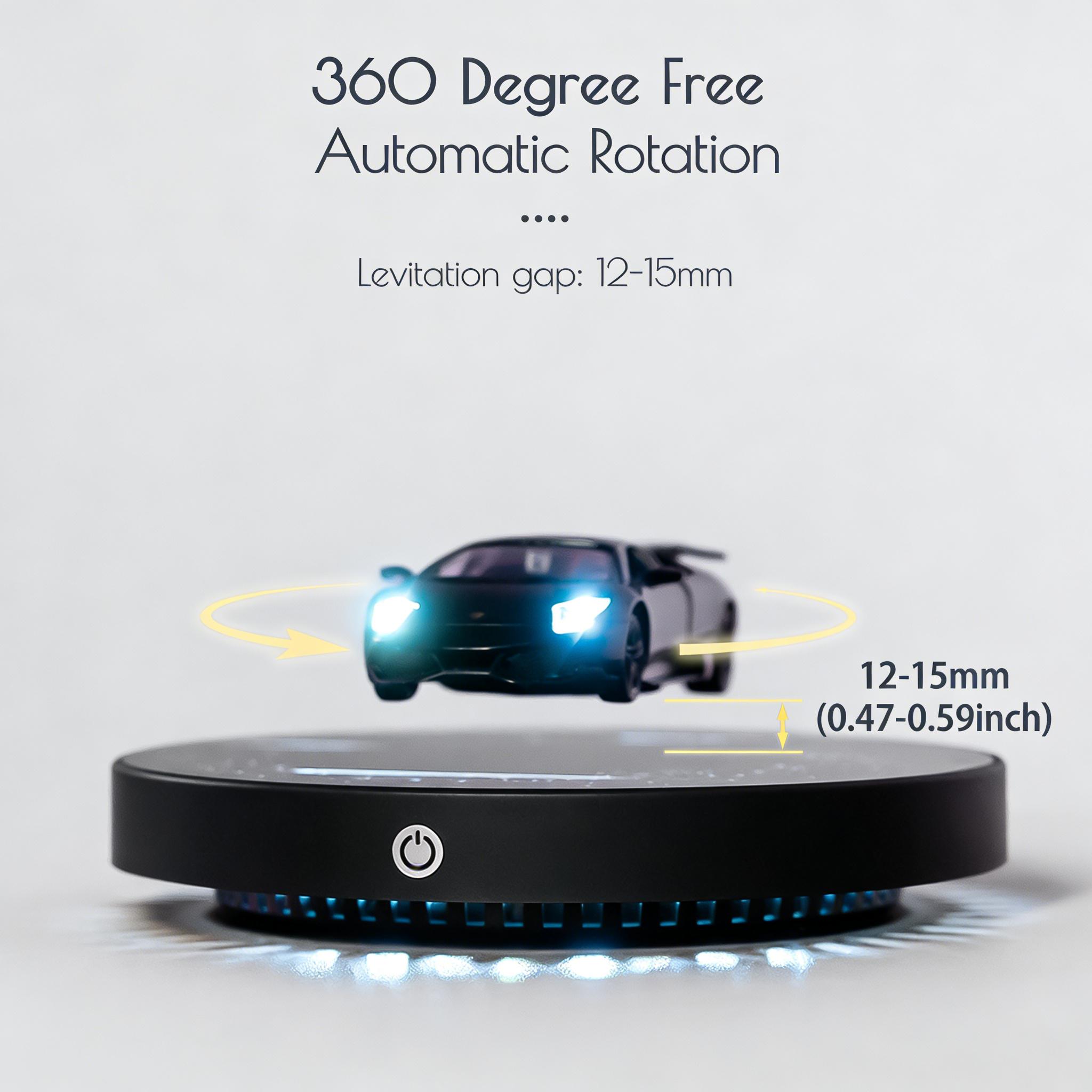Floating Creative Car, Switchable Lights + 360° Rotation, Multi-Function Lighting Decor, Perfect Gift for Everyone