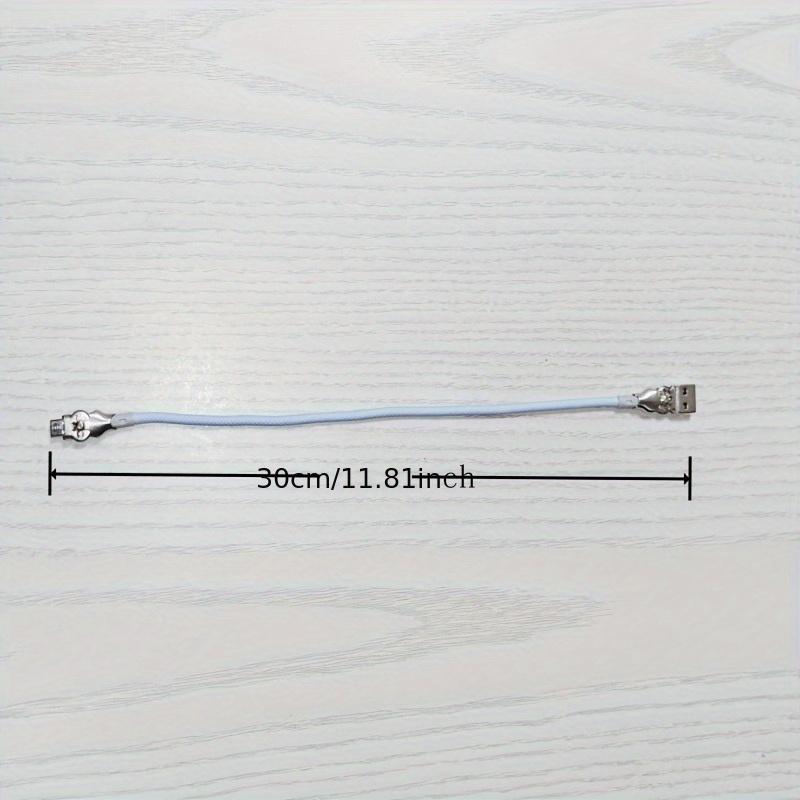 Quick Charging Type-C Data Cable with Dual Elbow Rotation for iPhone, Android, Samsung, Huawei, and More