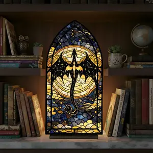 Fourth Wing Book Nook, Fourth Wing Inspired Fantasy Window Nook, Book Nook, Bookish Gift, Bookish Gift ( Candles not included, The image shows the effect with lights)