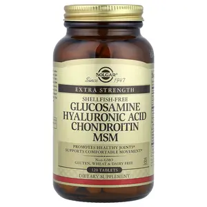 Solgar Glucosamine Hyaluronic Acid Chondroitin MSM, 120 Tablets