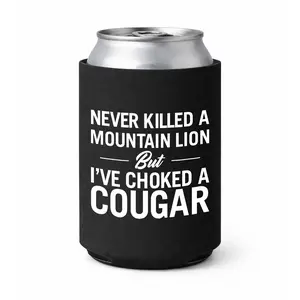 A Mountain Lion Koozie Can Holder Sleeve