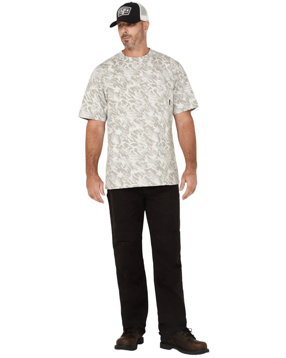 Hawx Men's Men'S Auger Brushed Duck Stretch Canvas Pants Big - Hxfa24p93-Blk-Big
