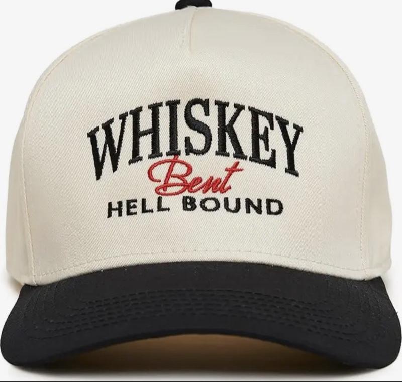 Whiskey Bent Hell Bound Baseball Cap - Classic Design with Embroidered Logo, Ideal for Casual Wear