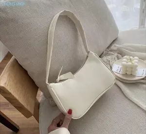Trendy Minimalist Shoulder Bag for Women, Chic Underarm Crossbody Purse, Versatile Soft Leather Top Handle Handbag for Daily Wear, Work, Shopping, Travel & Summer Outfits