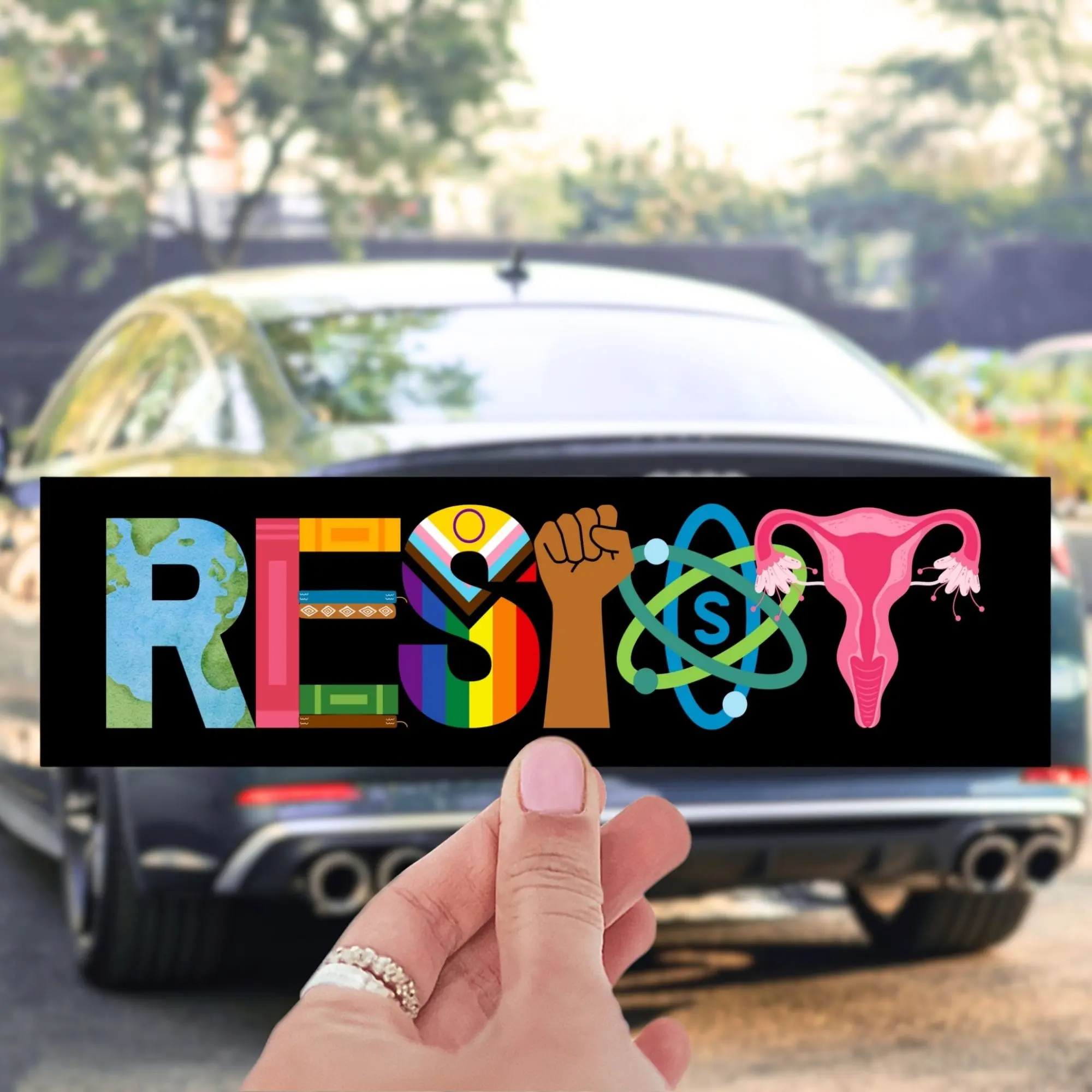 RESIST Car Magnet or Bumper Sticker