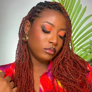 QVR Dark Orange Afro kinky Bulk Hair Extensions For Braiding Dreadlock Human Hair Outdoorfun Lace Closure Wigs Lace Frontal dealsforyoudays BACK To sCHOOL TikTokShopBlackFriday