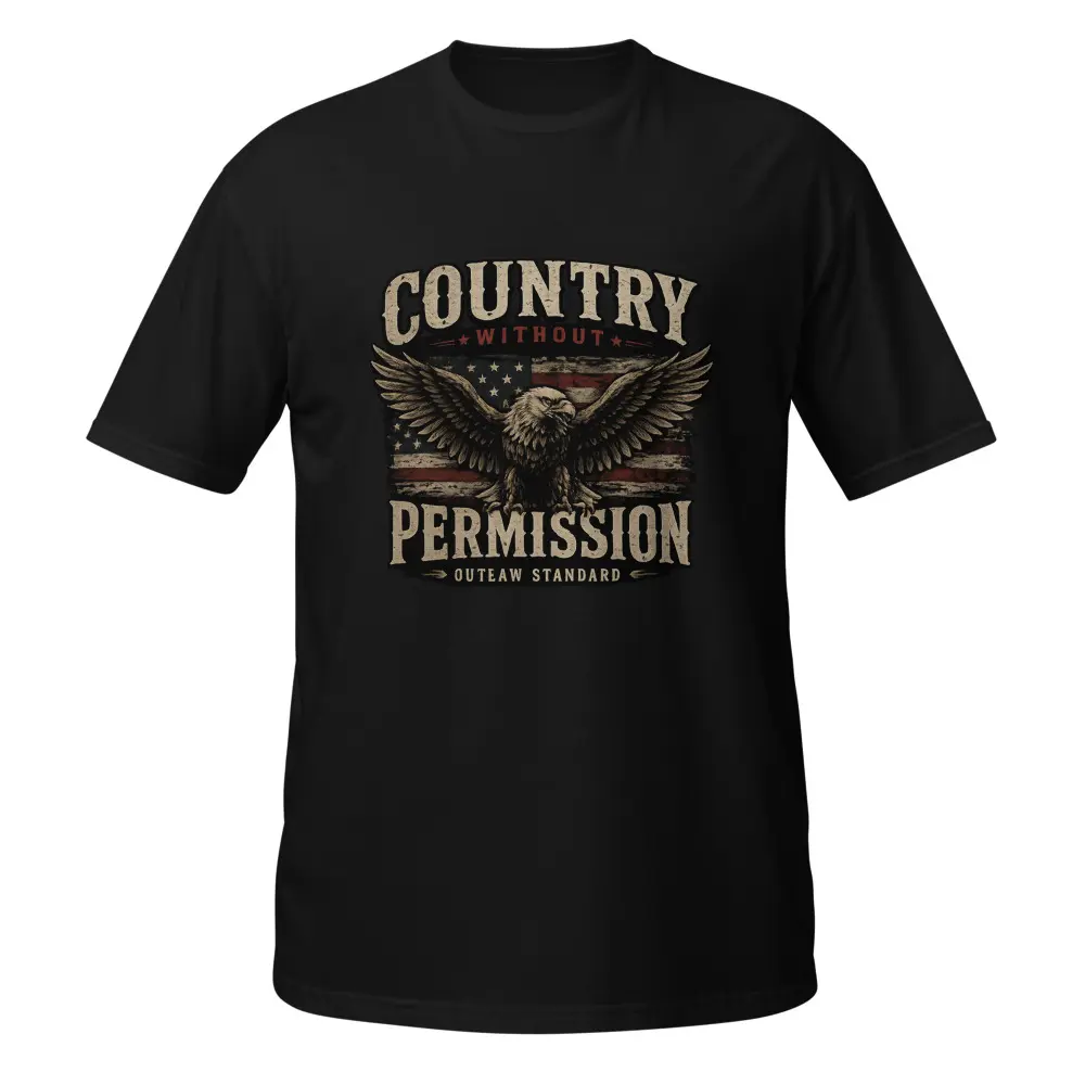 Country Without Permission Eagle Tee – Outlaw Standard