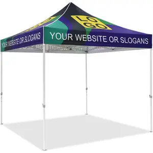 Heavy-Duty Canopy Tent with Your Logo and Custom Design 10x10 ft, CLICK TO CONFIGURE - Package Prices Start at $579.99