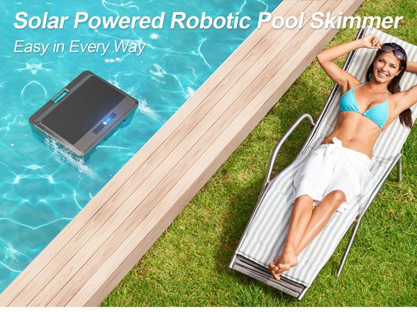 Robotic Pool Vacuum Cleaner, Solar Powered Robotic Surface Cleaner with Remote Control Dual Charging Options Smart Obstacle Avoidance 12 Hours Continuous Cleaning, Ideal for Above/In-Ground Pools up to 33 FT in Length Y90, Automatic Pool Cleaner, 4L Top-L Robotic Pool Vacuum Cleaner, Solar Powered Robotic Surface Cleaner with Remote Control Dual Charging Options Smart Obstacle Avoidance 12 Hours Continuous Cleaning, Ideal for Above/In-Ground Pools up to 33 FT in Length Y90, Automatic Pool Cleaner, 4L Top-L