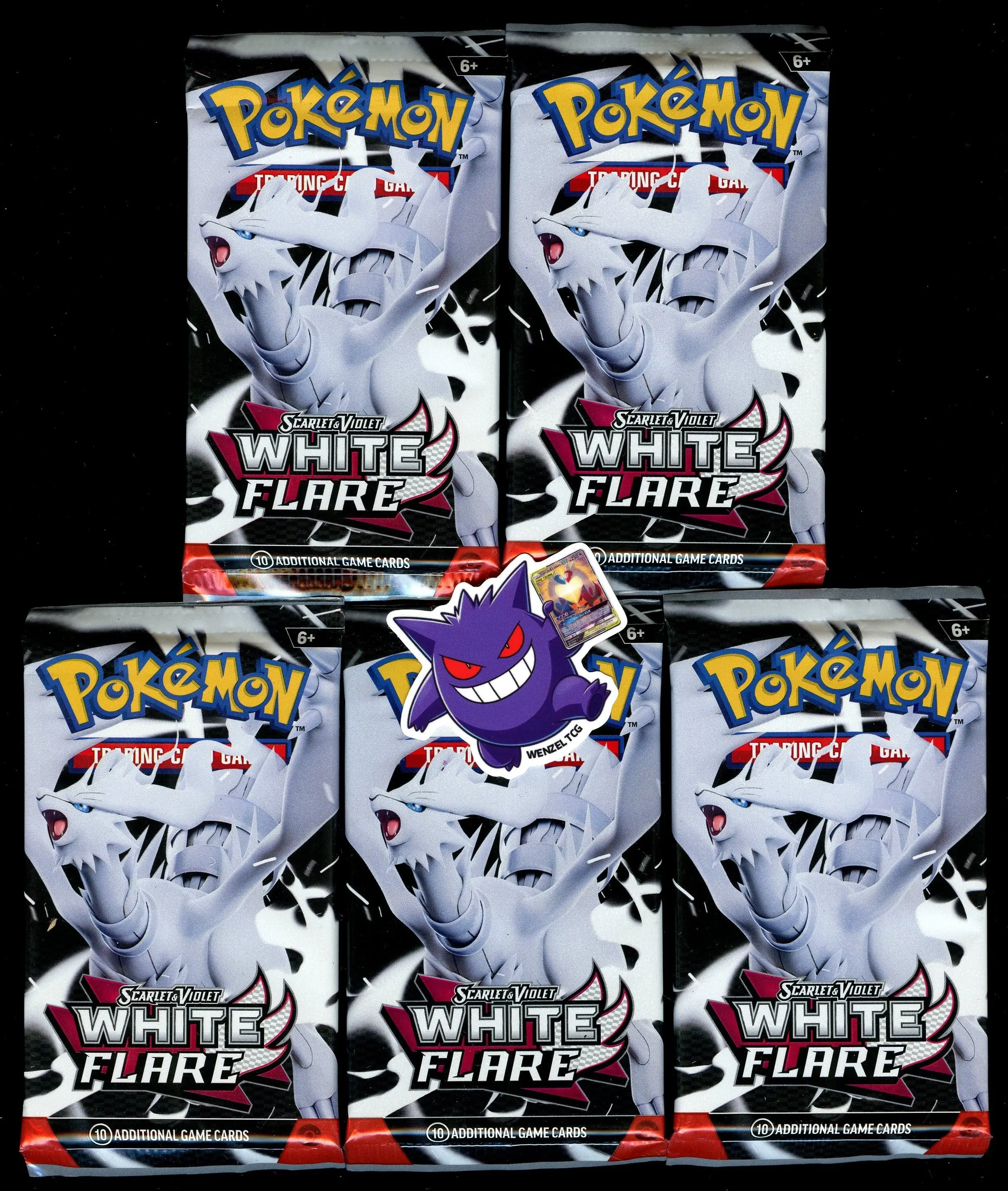 White Flare 5 Booster Packs