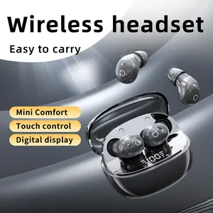 tiny size invisible earbuds active noise cancelling headphone invisible Ultra small mini wireless sleep earphones, skin friendly, using 5.4 chip, clear call quality, fast connection, multi-functional and lightweight earphones for sleep, suit Electronic