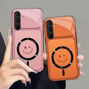 Winking Smiley MagSafe Compatible Case with Glossy Camera Lens Protection  for [Galaxy S24] 952