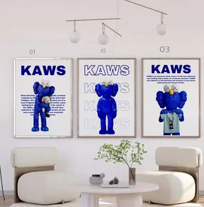 Blue  Hypebeast Printable Poster,KAWS Poster,KAWS toys,Graffiti print,figure,Hypebeast Toys