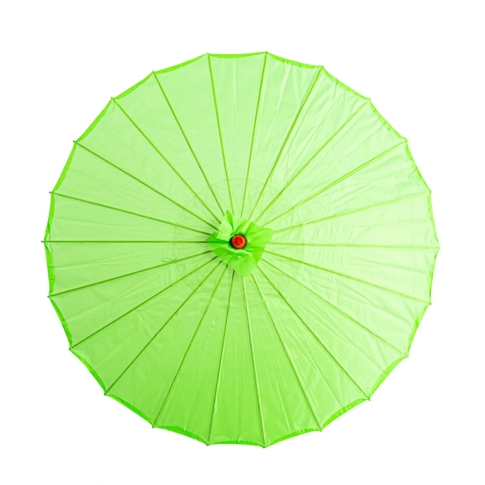 Thy Home 22-in Handmade Bamboo Asian Child's Sunshade Umbrella - Solid Color Umbrella Cloth, Durable, Portable, Lightweight, Ideal for Park, Wedding