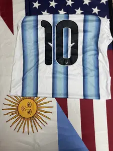 Men's Blue White LM #10 football shirt 2026 Home Soccer Jersey