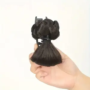 Y2K Style Synthetic Hairpiece with Claw Clip, Easy-To-Apply Low Bun Accessory for Women, Casual or Fashion Hair Claws, Secure Clips Hairpiece