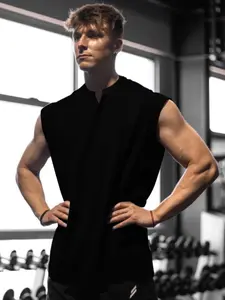 Men's Basic Sleeveless T-Shirt Summer Top, Soft Skin-Friendly Fabric, Breathable Moisture-Wicking Casual Sports Wear