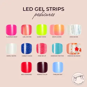 Kleo Kolor Pedicures LED Gel Strips Collection