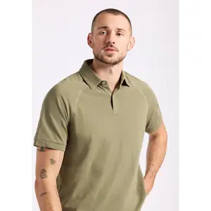 Kindell Men's Short-Sleeve Pique Polo, Army Green - BM24608