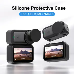 Silicone Case Set For DJI OSMO NANO Action Camera Full Protection Safely Scratchproof Bumpproof Protective Cover Photography Camera Accessories