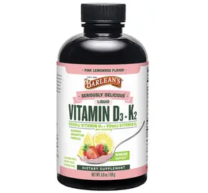 Barlean's Vitamin D3 + K2 - Pink Lemonade