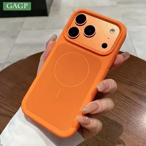 For iPhone 17 Pro Case New Original Liquid Silicone for Magsafe Case For iPhone 17 Pro Max Matte Skin Feeling Shockproof Cover