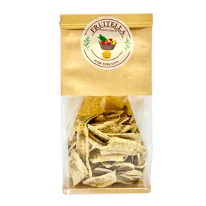 Dried Banana Chips By Fruitella 100% Vegan All Natural Dehydrated Healthy Banana Fruit Snacks No Added Sugar | 7.05 Oz