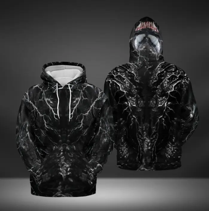 3D Monster All Over Print Hoodie, Cosplay Costume