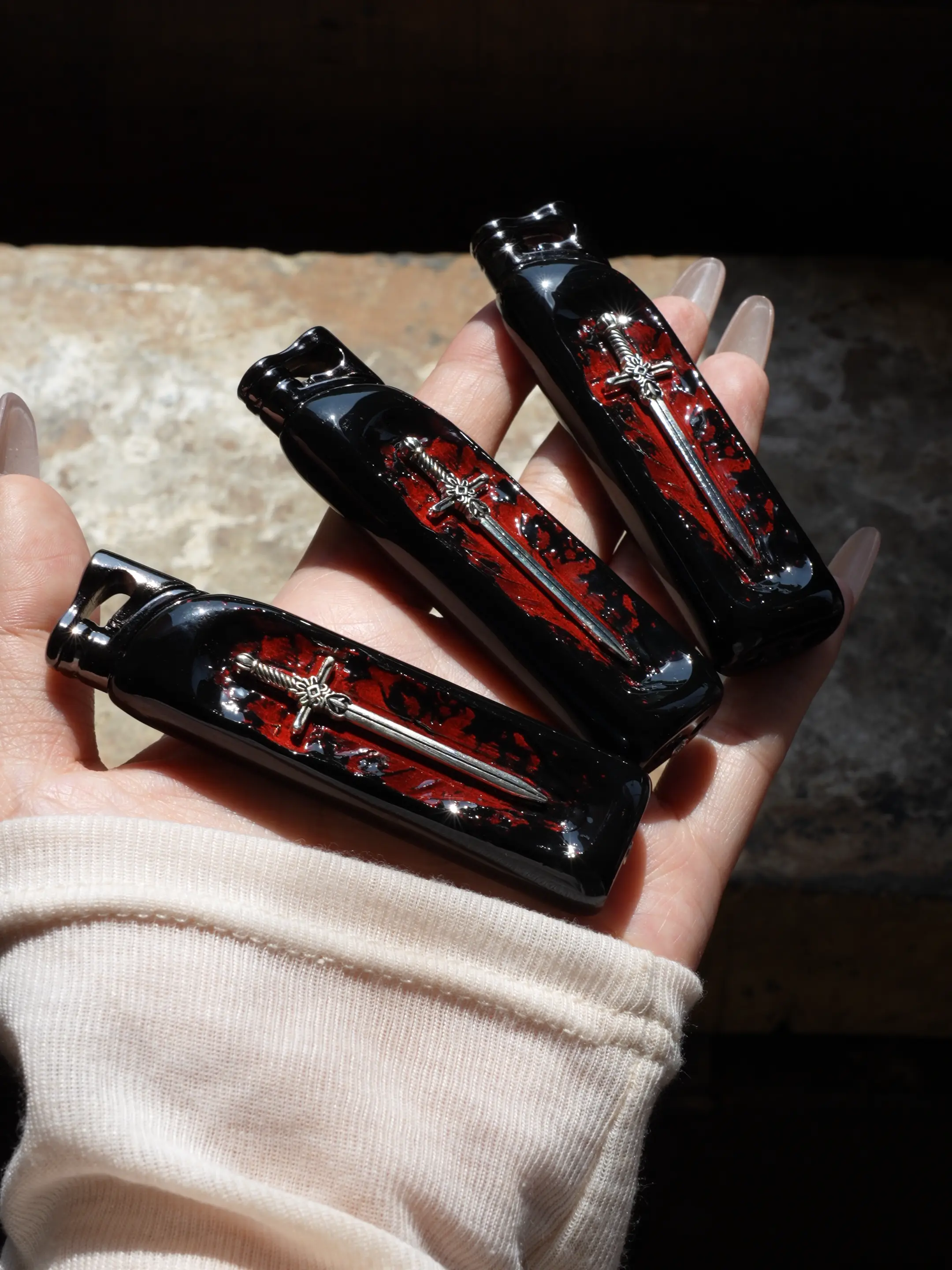 (Gas not included) Refillable Butane Lighter - Vintage Totem Embossed Design, Hand-Finished Lighter, Perfect Daily Carry for Men & Women,Creative Gift