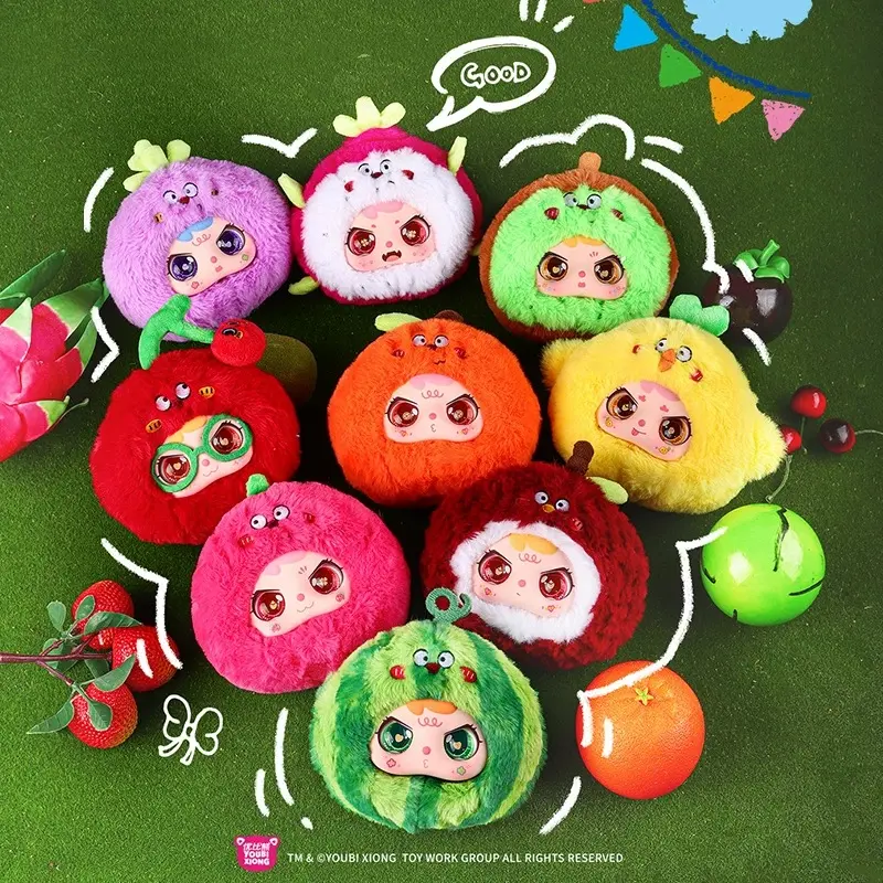 Yubi Tuantuanzai Fruit Baby Series Sealed Blind Pack Hobby Box - Vinyl Face Plush Doll, PVC Hanging Ornament, Cute Collectible for Toys & Hobbies Fans