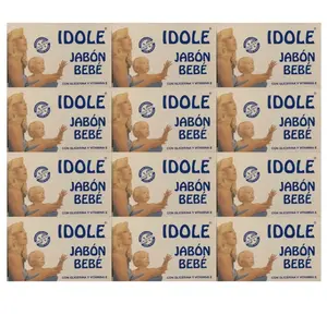 Idole Jabon BeBe  Glycerine And Vitamin E 2.65 oz. Skin Care Comfort Pack Of 12