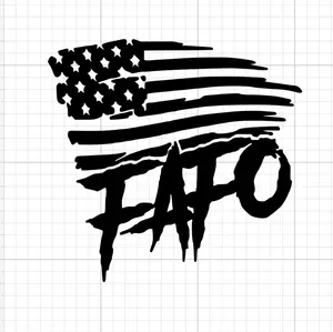 FAFO Flag Decal