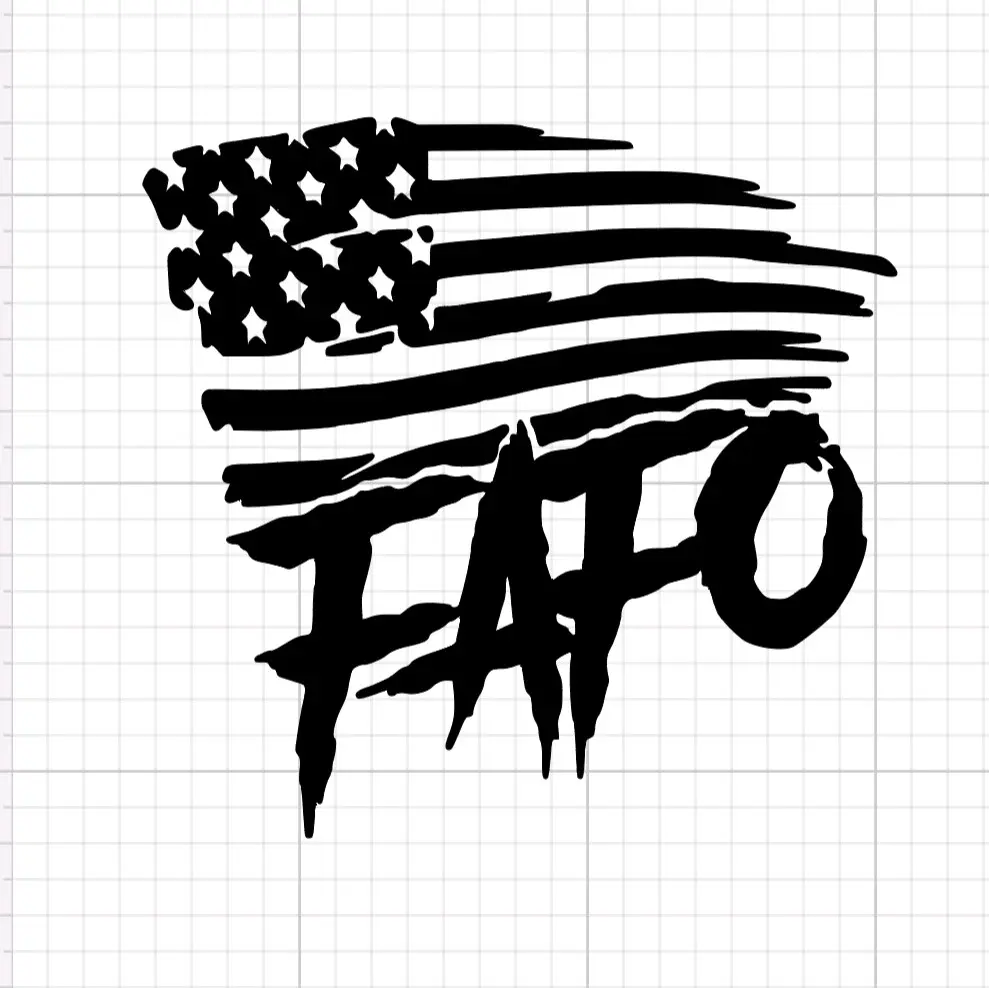 FAFO Flag Decal
