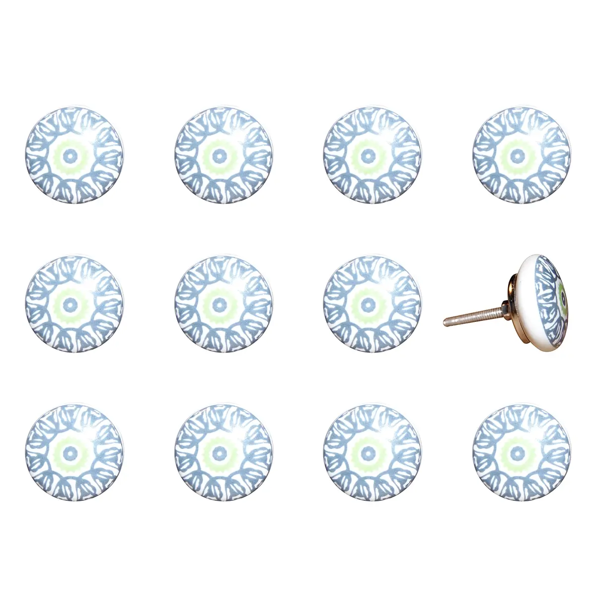Knob-It 676685032744 Home Decor Classic Cabinet & Drawer Knobs 12-Piece K000018