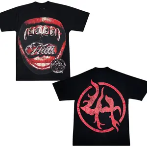 Sopula Lost In The Hills Mouth Graphics Cotton Short Sleeve T-Shirt