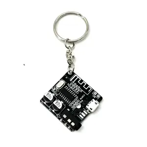 Cyberpunk Circuit Board Keychain, Fashionable Trendy Hanging Accessory, Unique Tech Style Bag Keyring, Car Key Ring Gift for Computer Enthusiasts