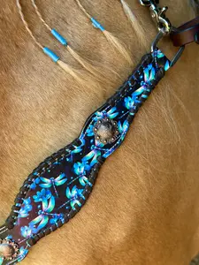 Dragonflies One Ear Leather Set PRE ORDER 5 Week Turn Around Time