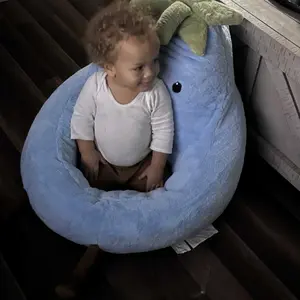 Kids Bean Bag Sofa 24/31 Inch, Cozy Foam-Filled Toddler Chair with Side Pocket, Lightweight & Durable, Ideal for Reading, Gaming & TV Time