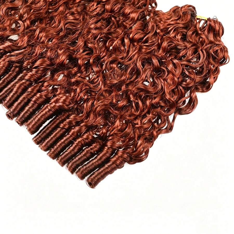 Women's Virgin Human Hair Crochet Piece - 18/20in, 50g Pre-Looped Feather Bond Open End, Burmese Curly Waves, Invisible Seamless Knotless Soft BM Hair, Natural & Bouncy, Virgin Hair Women's Virgin Human Hair Crochet Piece - 18/20in, 50g Pre-Looped Feather Bond Open End, Burmese Curly Waves, Invisible Seamless Knotless Soft BM Hair, Natural & Bouncy, Virgin Hair
