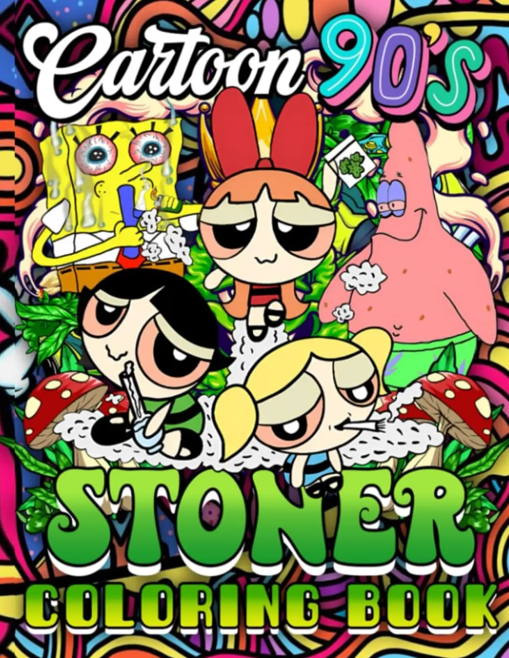 90's Cartoon Ston*r Coloring book (English Edition)