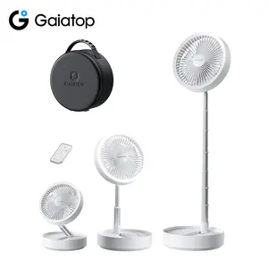 [16000mAh Max] GAIATOP Portable Pedestal Fan, 74H Runtime Foldable Standing Fan, Great Outdoor Camping Gift