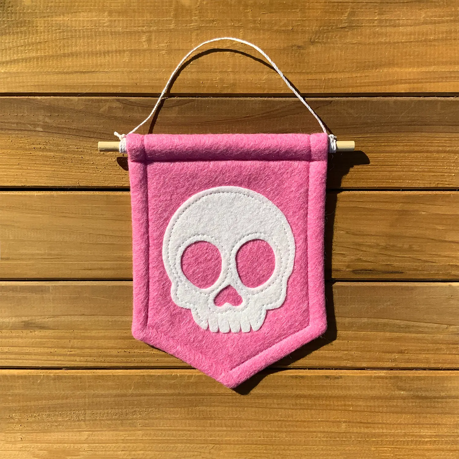 Skull Mini Felt Handmade Banner