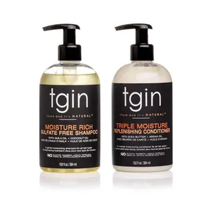 Tgin Moisturizing Shampoo & Conditioner Duo, (Rich Shampoo & Replenish Conditioner) 13 oz (Set)