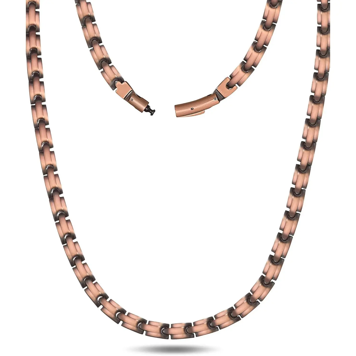 Jecanori Copper Necklace for Men Women, 99.99% Pure Copper Magnetic Chains with 3500 Gauss Ultra Strength Neodymium Magnets, Adjustable Jewelry Gift with Sizing Tool,summerwins
