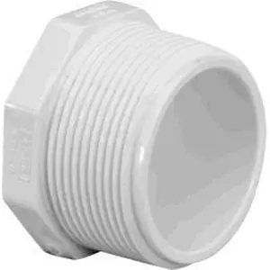 212 MAIN Lasco Fittings PV450020 2 in. MPT Plug, Schedule 40, Male Threads, Pool Plumbing Component for Aquatic Fitness Equipment