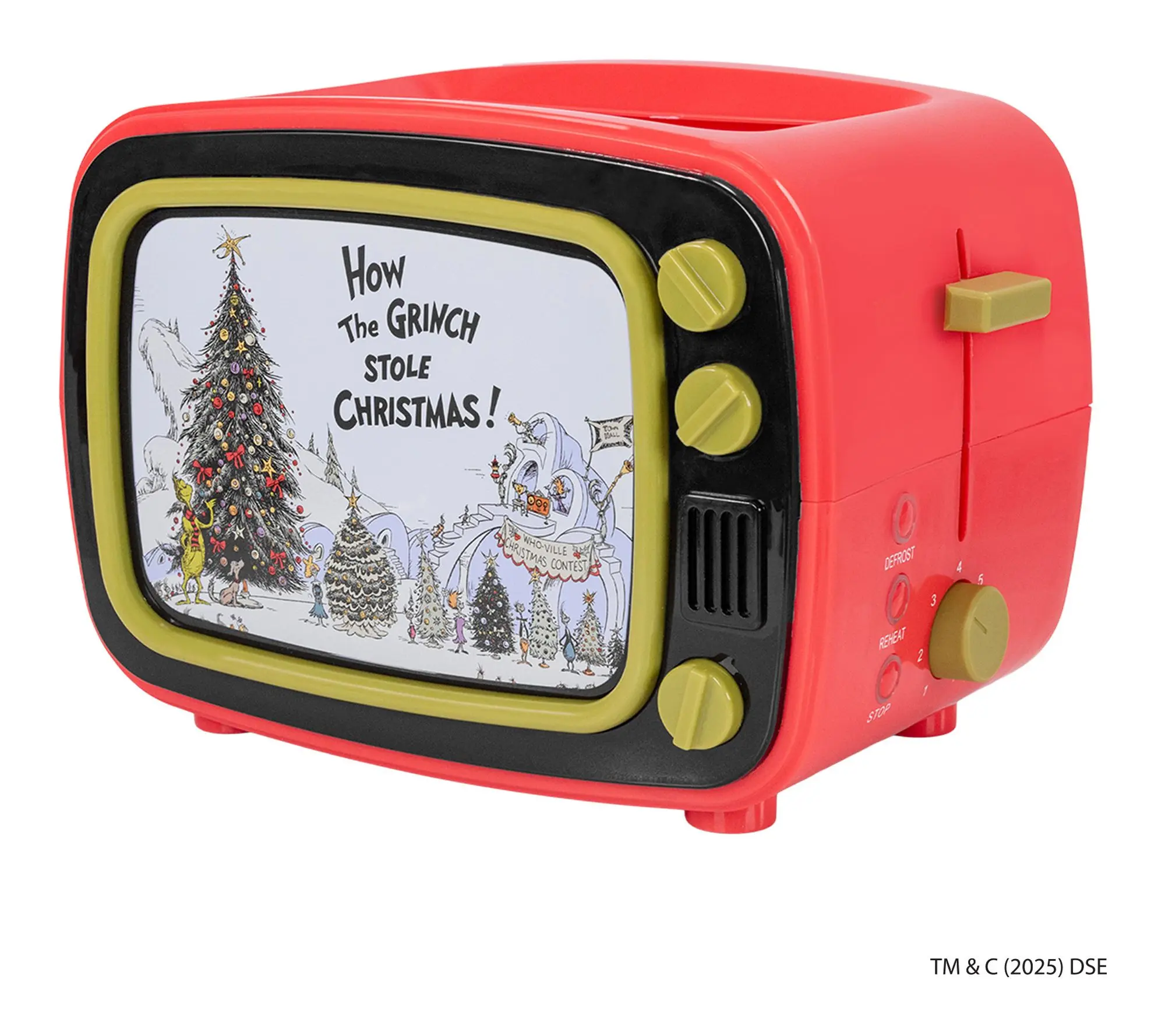 Uncanny Grinch TV 2-slice Toaster