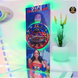 Photo Frame Ariana Haiti Personalized with Clock