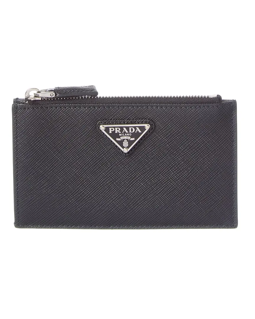 Prada Logo Leather Cardholder