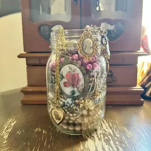 Dewdrop Lane Vintage Style Curated CHRISTMAS Mystery Jewelry Jar