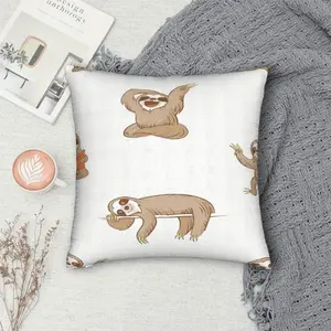 BZ ZLIENSZUS Creative Removable and Washable Memory Foam Pillow - Breathable, Comfortable Lumbar Support Cushion with Zipper Closure for Office, Home, and Bedside Use, Office Pillow Cushion | Playful Printed Design